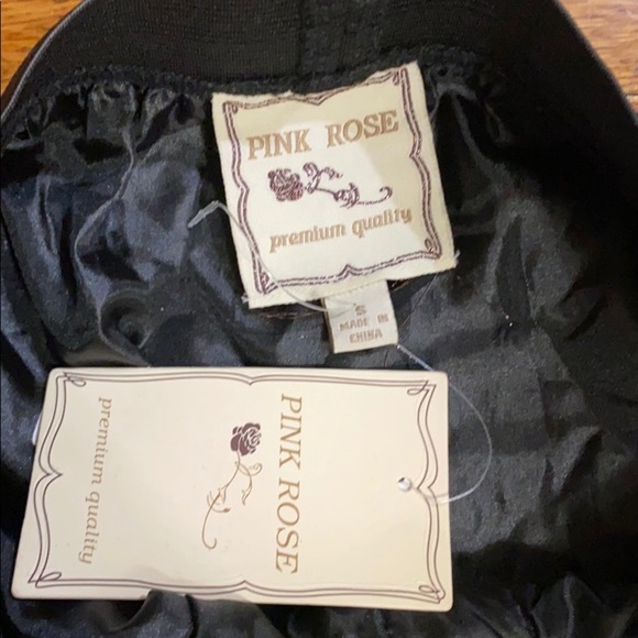 NWT Pink Rose black sequins zipper skirt - Picture 4 of 5